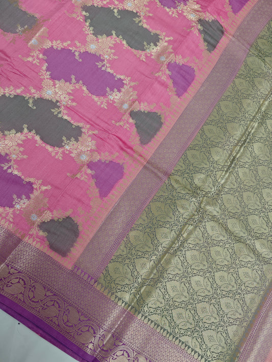 Pure chiniya silk saree in rangkaat pattern CH-7