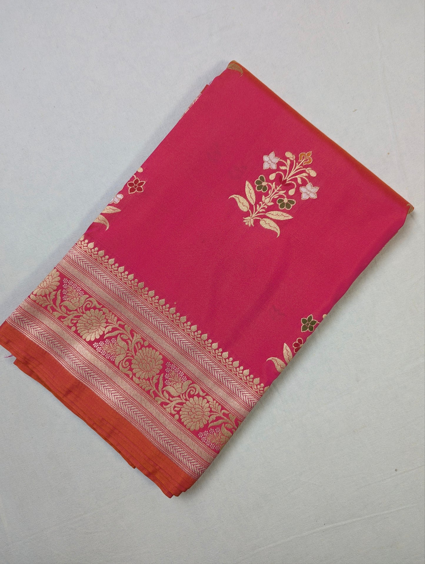 Dual Shade Meenakari Boota Semi Katan SK-9