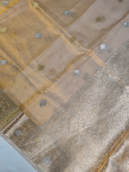 Pure Tissue silk saree with sona rupa bootis PT-3