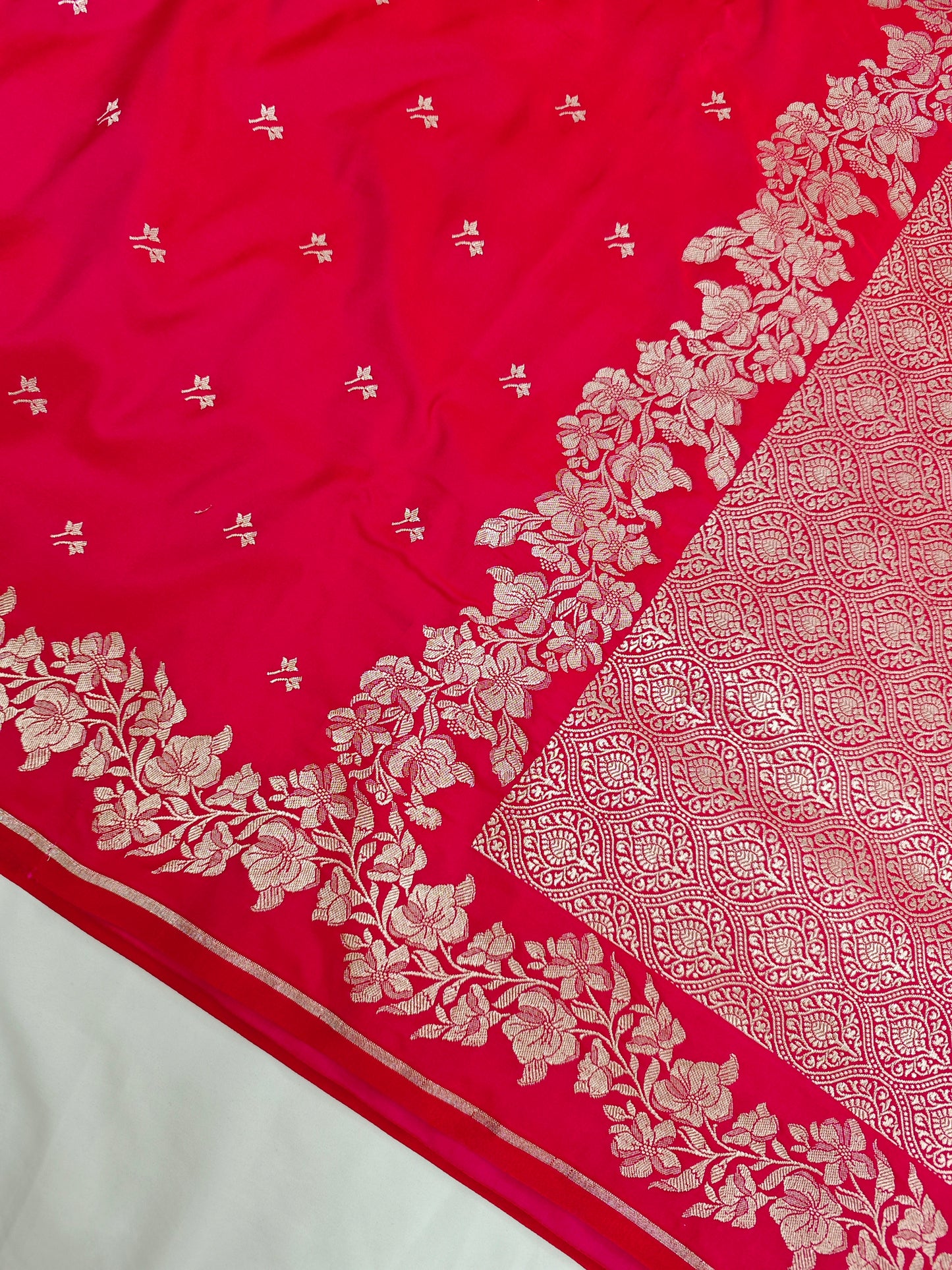 Sindoori shade banarasi mashru katan MS-9