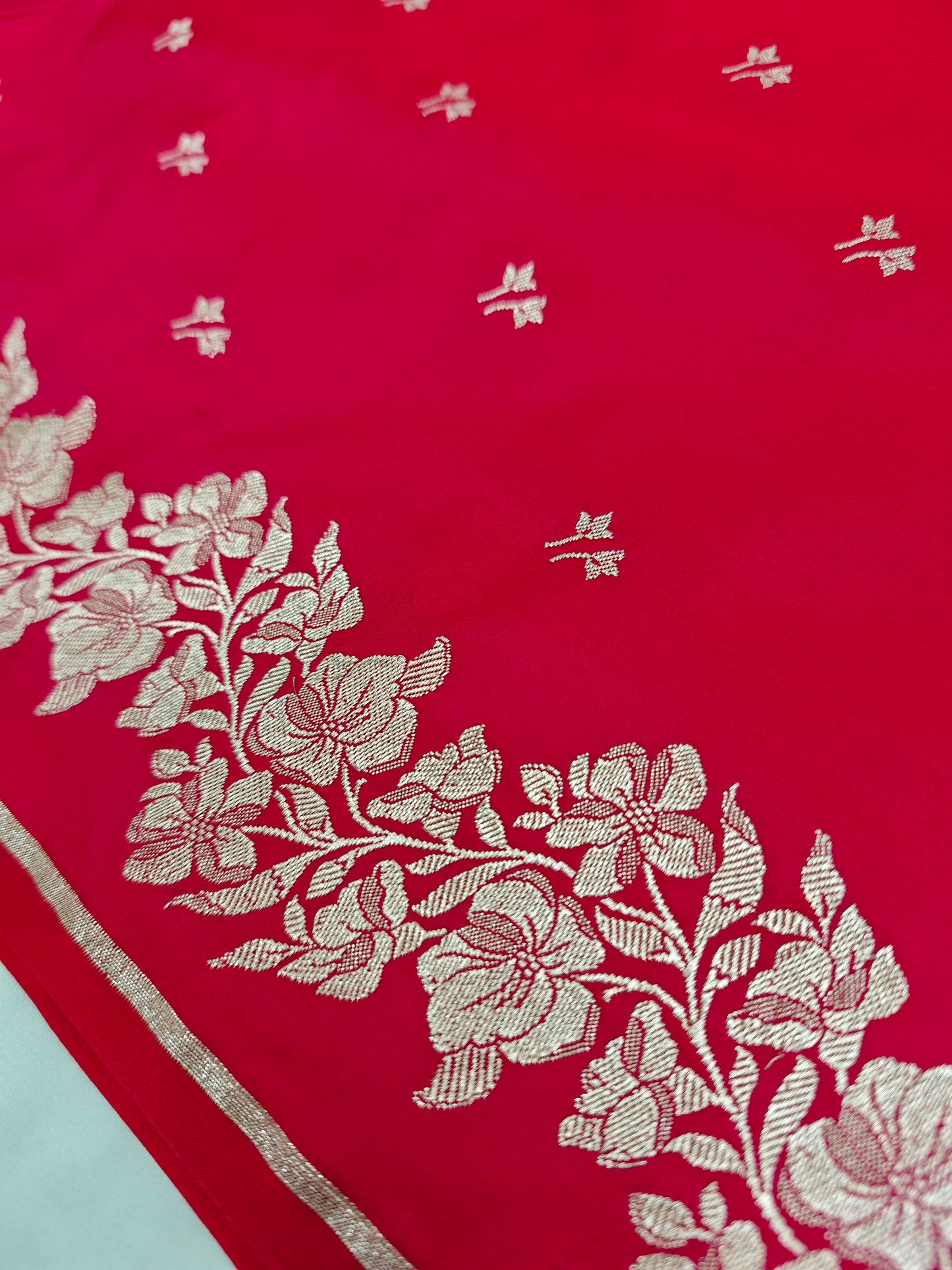 Sindoori shade banarasi mashru katan MS-9