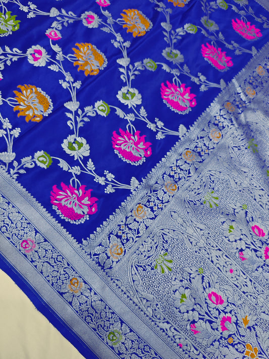 Royal Blue Mashru Katan MS-18