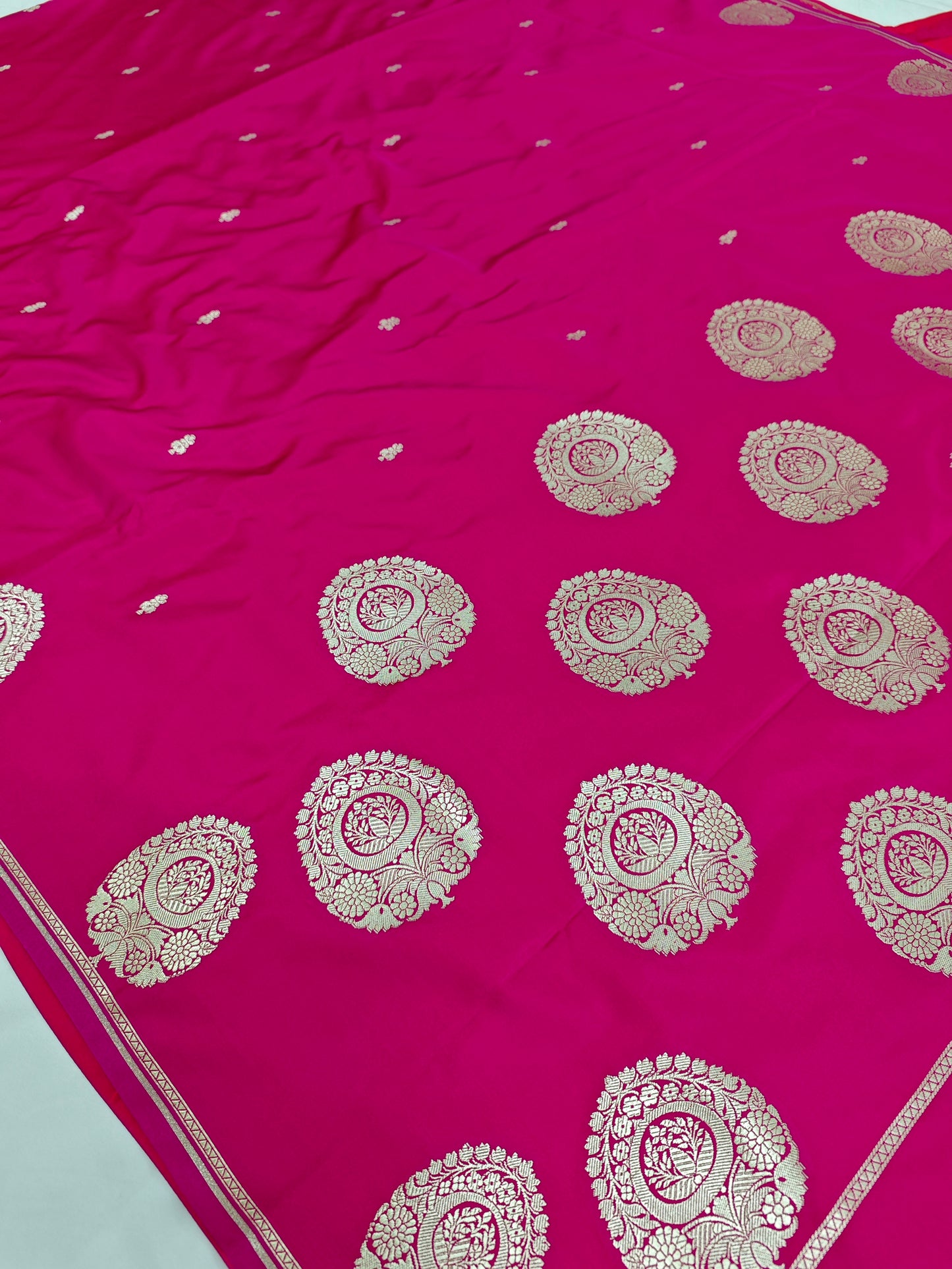 pink banarasi mashru silk saree
