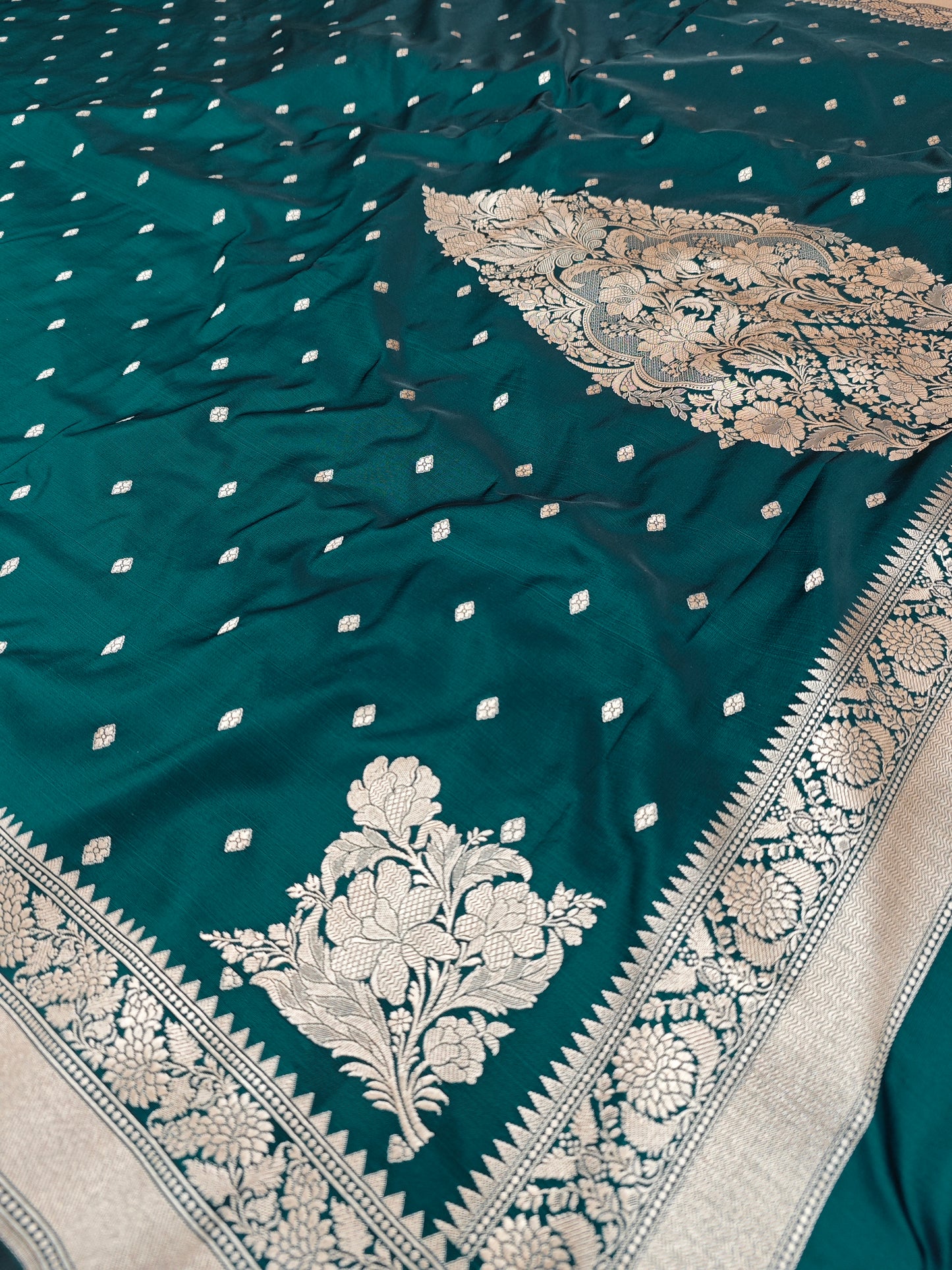 Designer Pallu Mashru Katan MS-10