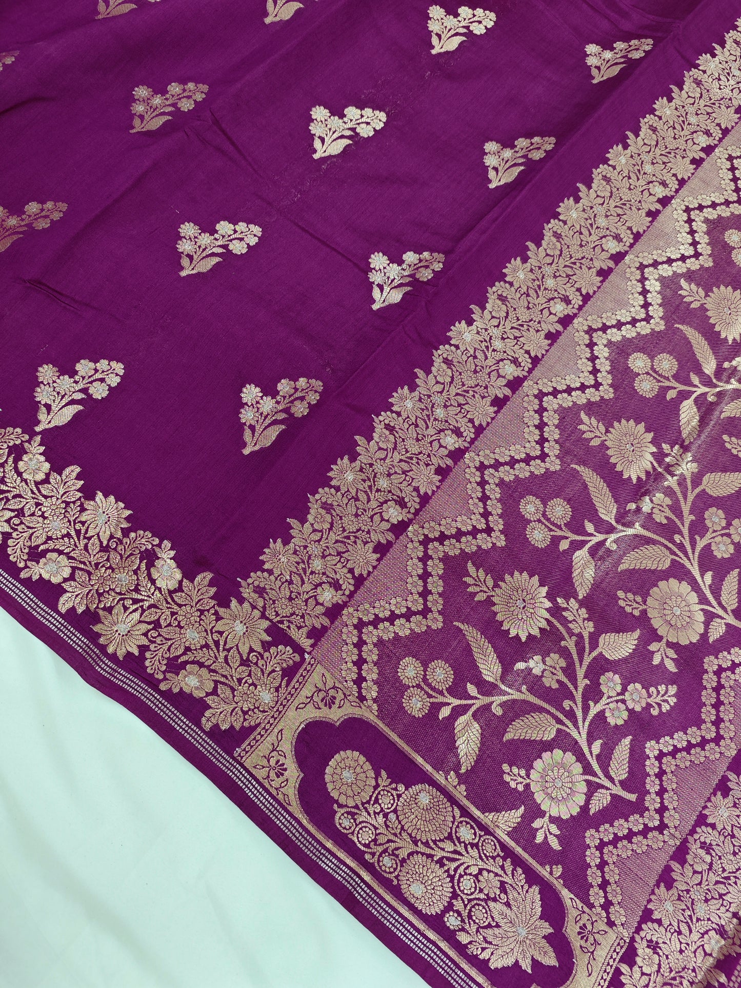 Meganta Pure chiniya silk saree CH-3