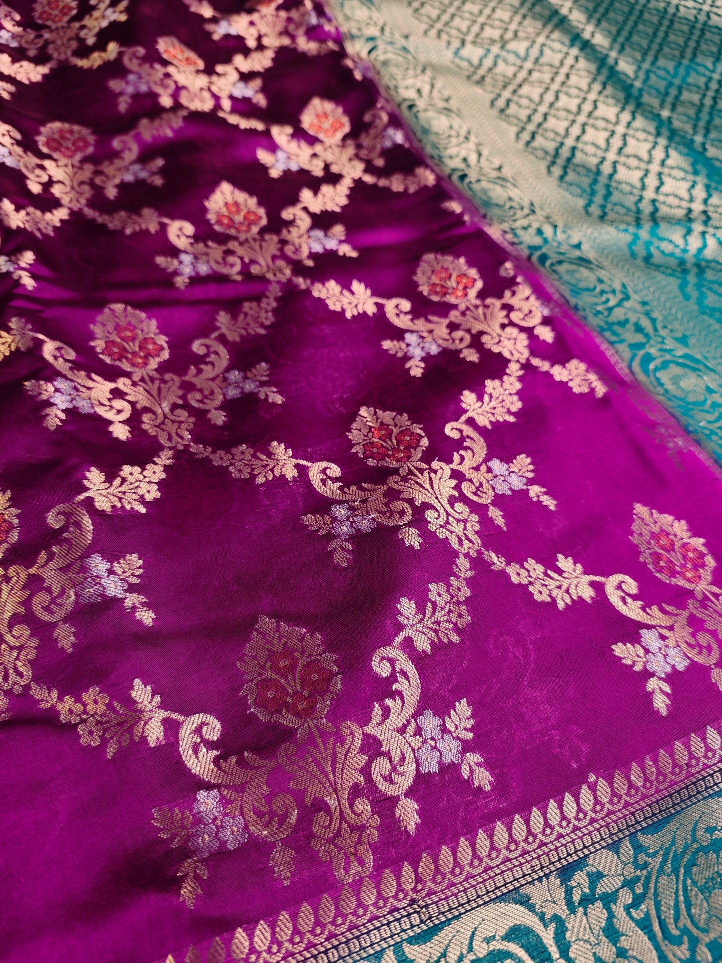 Meganta Pure Dupion Silk saree DP-3